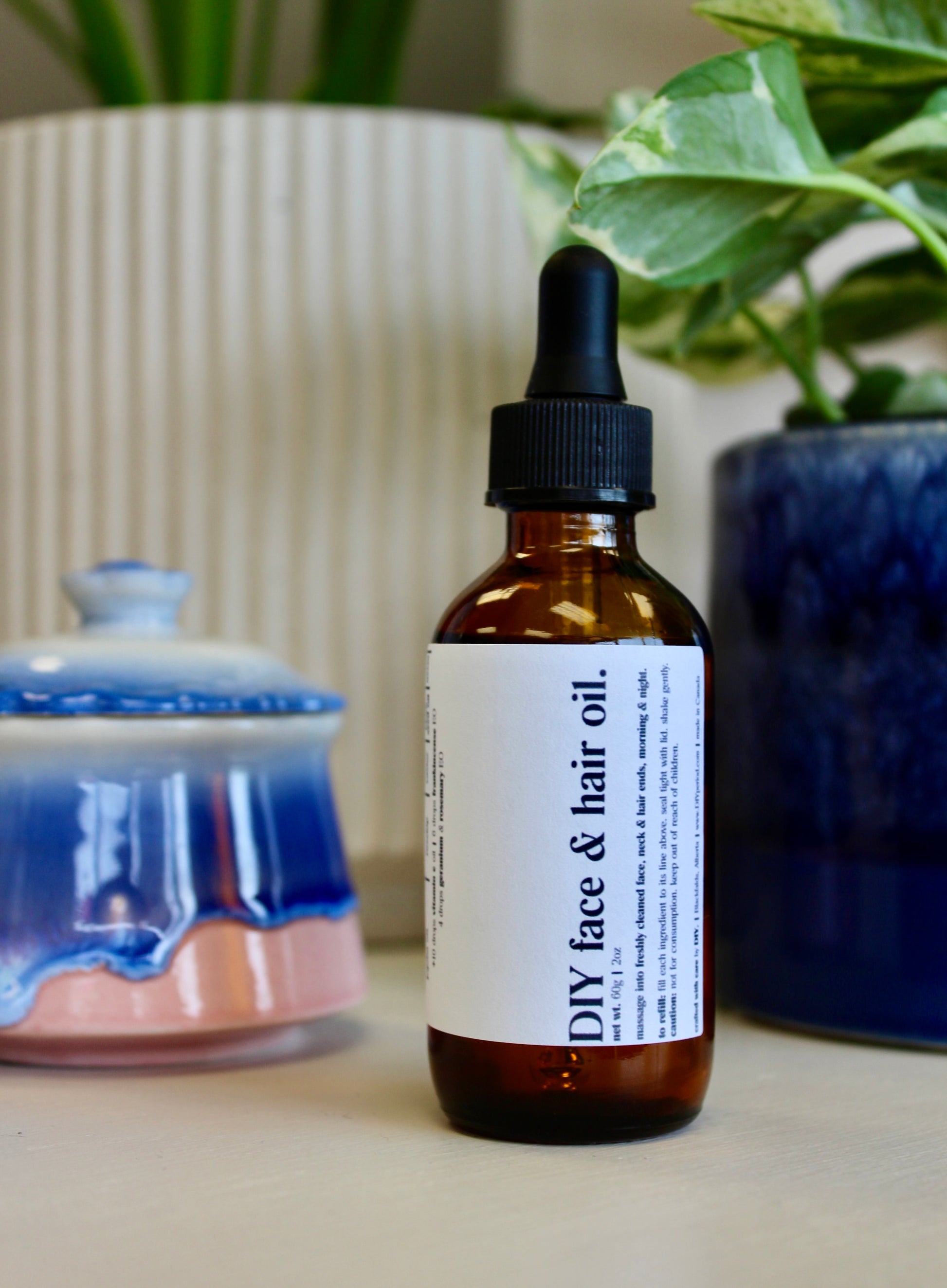 DIY face & hair oil.